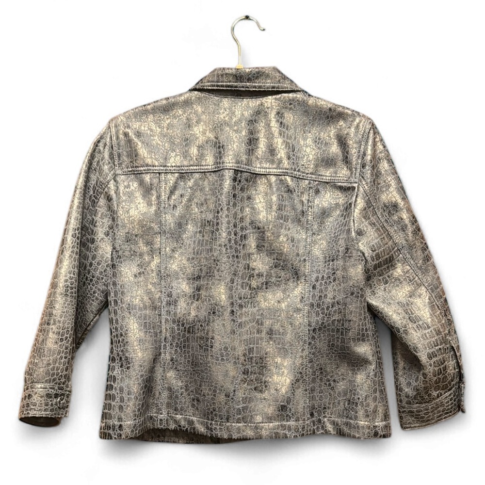 Ruby Rd.‎ Metallic Croc-Embossed Jacket - Picture 2 of 2